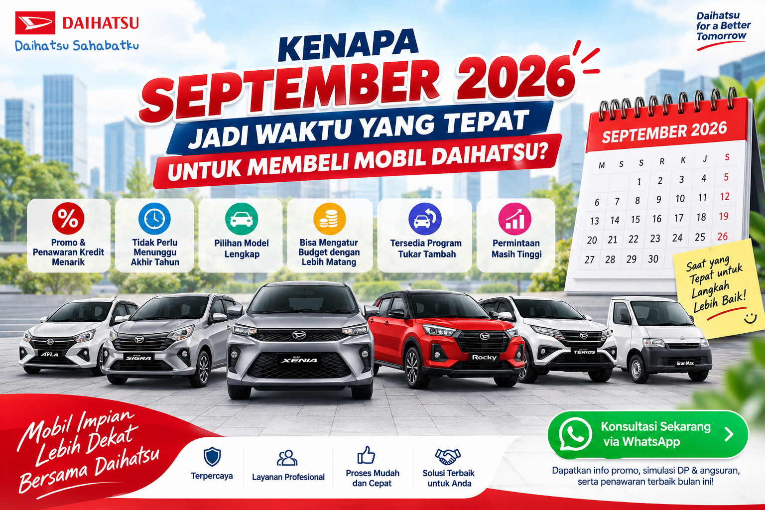 Promo Mobil Baru Daihatsu September 2026
